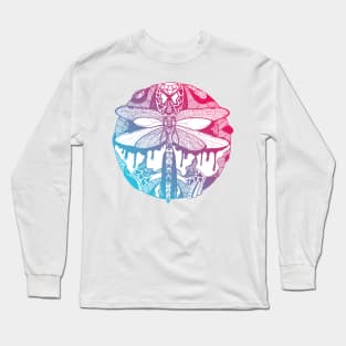 Dual Color Circle of the Dragonfly Long Sleeve T-Shirt